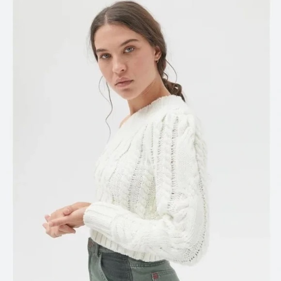 For Love & Lemons Quinn one shoulder crop sweater - Picture 2 of 9